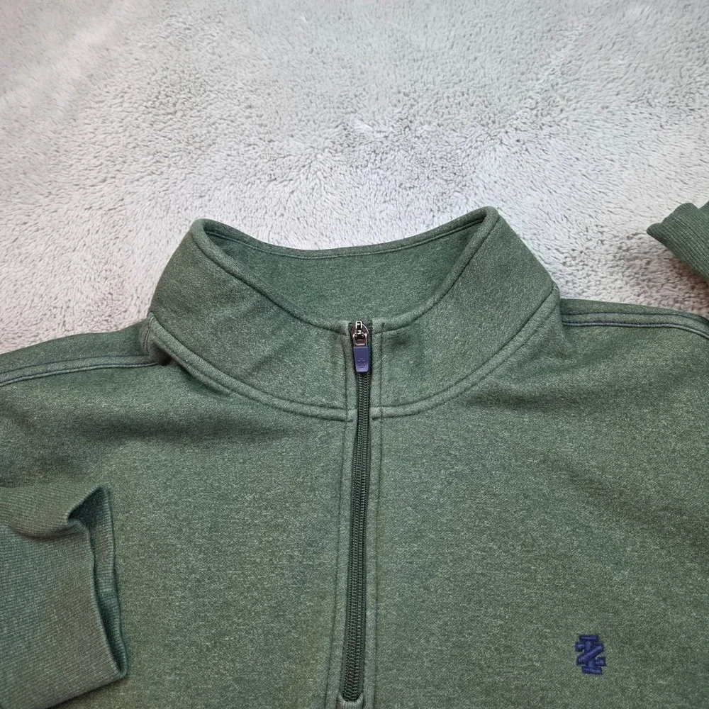 IZOD Quarter Zip Pullover Mens 2XL‎ Green Advantage Performance Stretch Heather